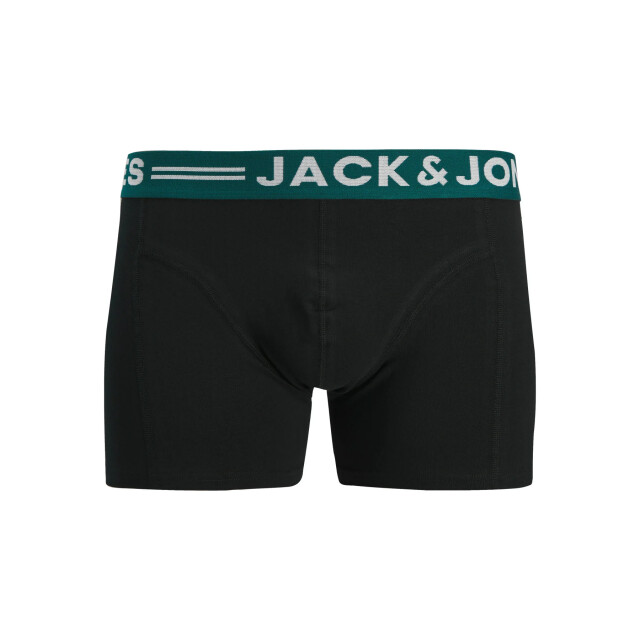 Jack & Jones Jongens boxershorts trunks sense 3-pack effen 12149293-Black large