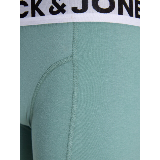 Jack & Jones Jongens boxershorts trunks sense 3-pack effen turquoise/blauw/zwart 12149293-Mineral Blue large