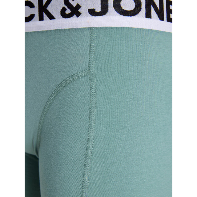 Jack & Jones Jongens boxershorts trunks sense 3-pack effen turquoise/blauw/zwart 12149293-Mineral Blue large