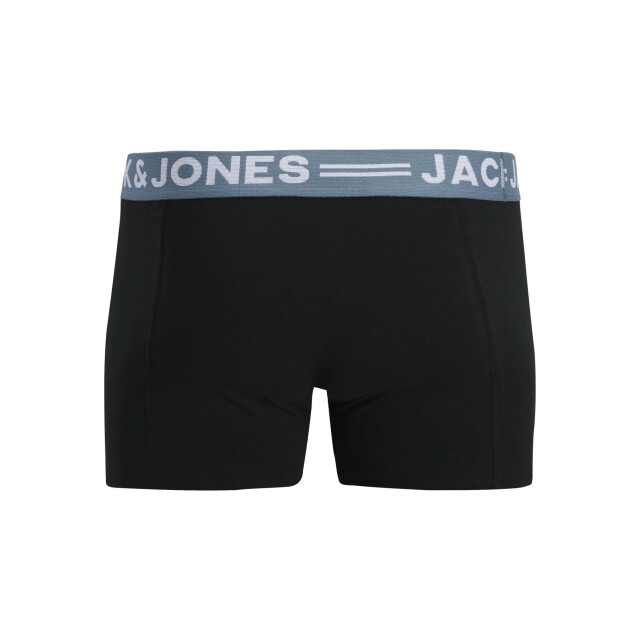 Jack & Jones Jongens boxershorts trunks sense 3-pack effen 12149293-Black large