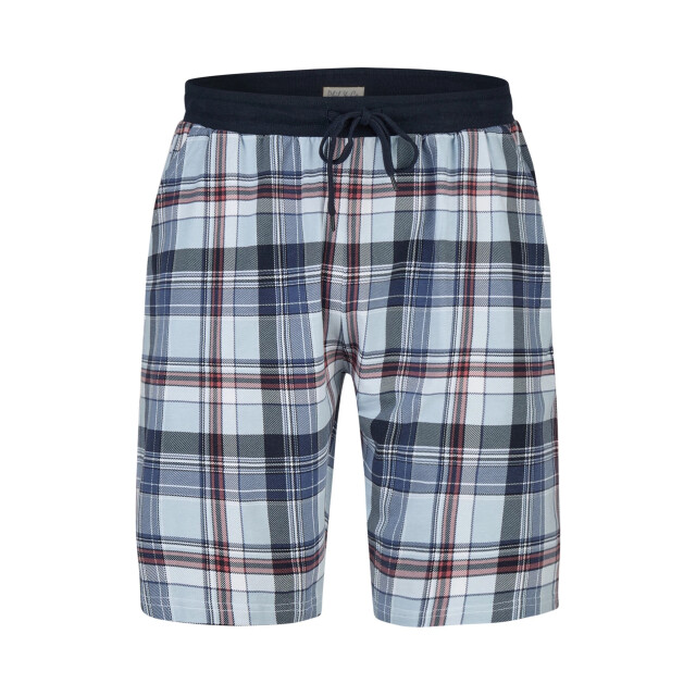 Phil & Co Heren korte pyjamabroeken 2-pack blauw geruit/donkerblauw PH-6302-02 large