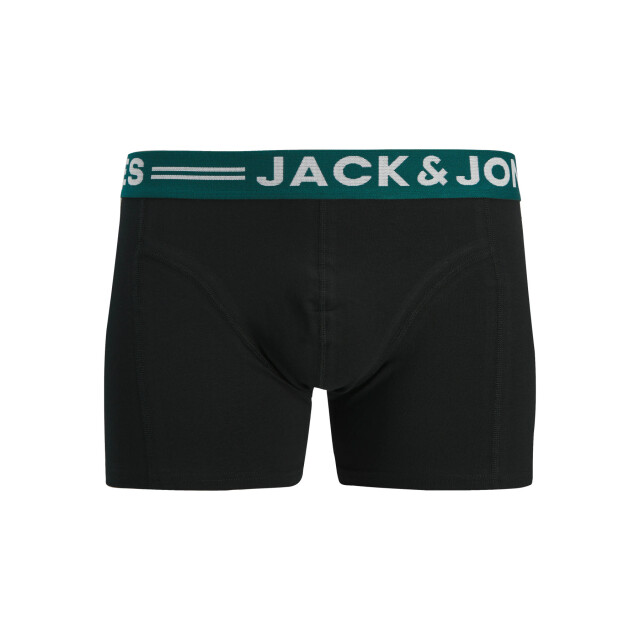 Jack & Jones Jongens boxershorts trunks sense 3-pack effen 12149293-Black large