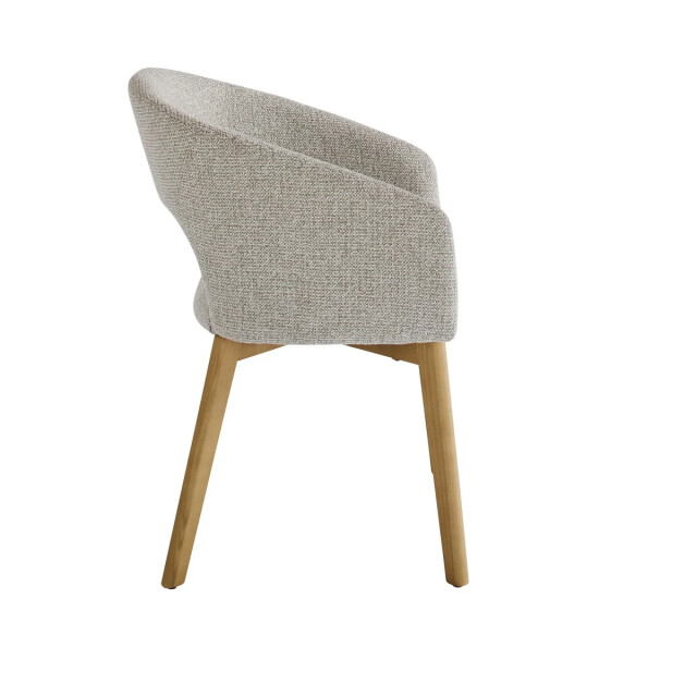 Signature Set van 2 gestoffeerde stoel van massief essenhout. ines 3493125 large