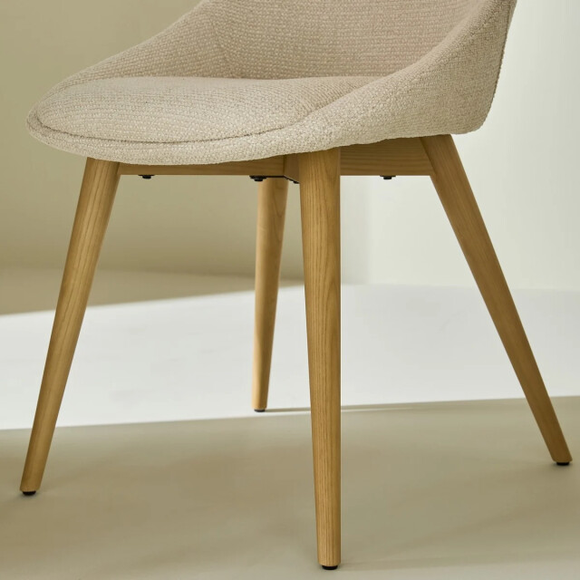 Signature Off-witte gestoffeerde stoel alba 3493123 large