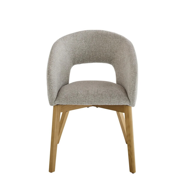 Signature Set van 2 gestoffeerde stoel van massief essenhout. ines 3493125 large