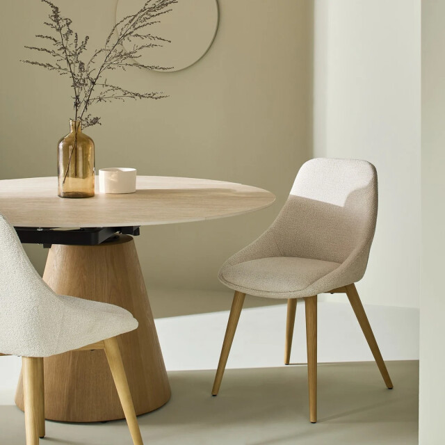 Signature Off-witte gestoffeerde stoel alba 3493123 large