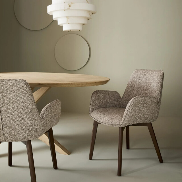 Signature Set van 2 gestoffeerde stoel met armleuningen karl 3493124 large