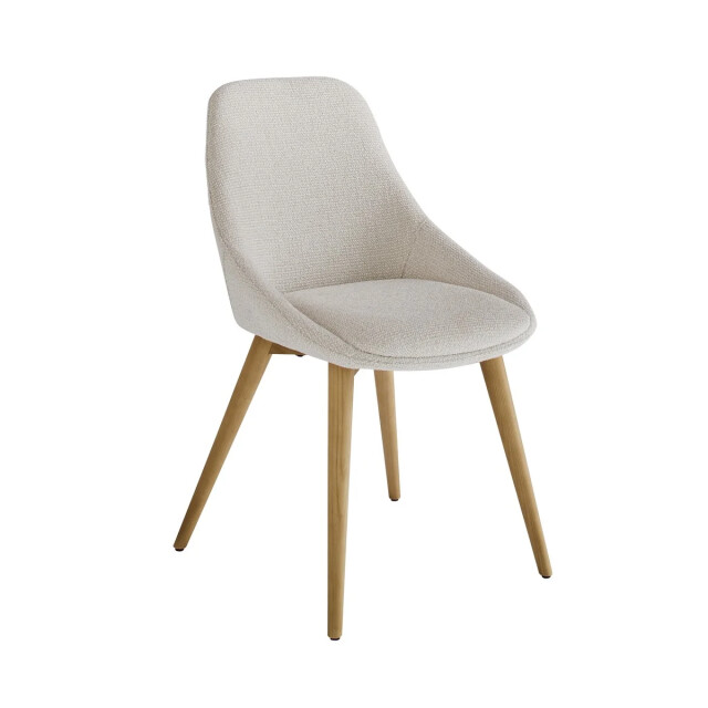 Signature Off-witte gestoffeerde stoel alba 3493123 large