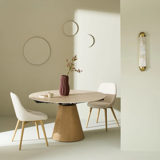 Signature Ronde keramische tafel met verlengstukken lumio 3492678 large