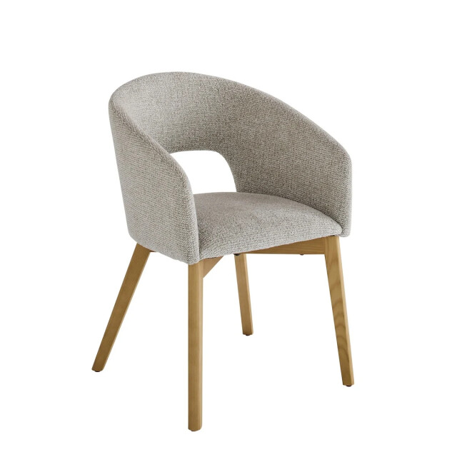 Signature Set van 2 gestoffeerde stoel van massief essenhout. ines 3493125 large