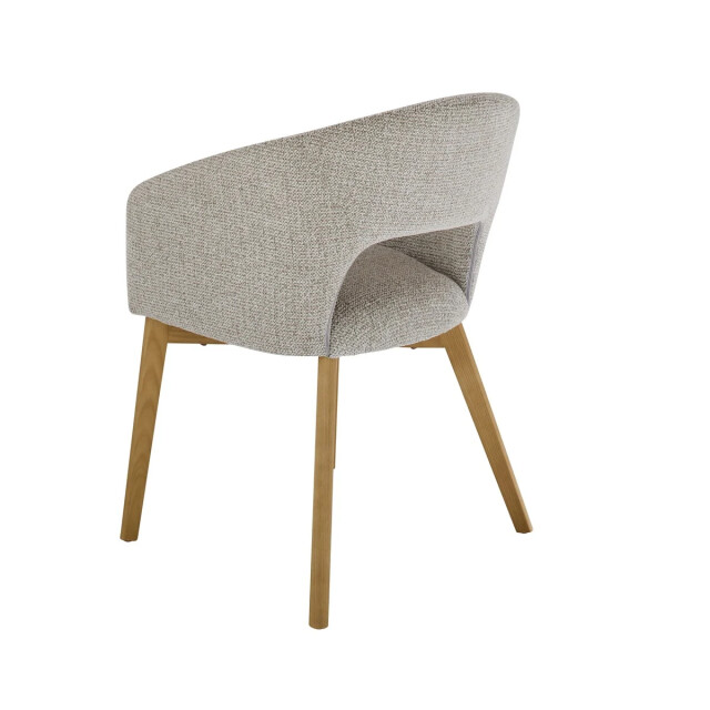 Signature Set van 2 gestoffeerde stoel van massief essenhout. ines 3493125 large