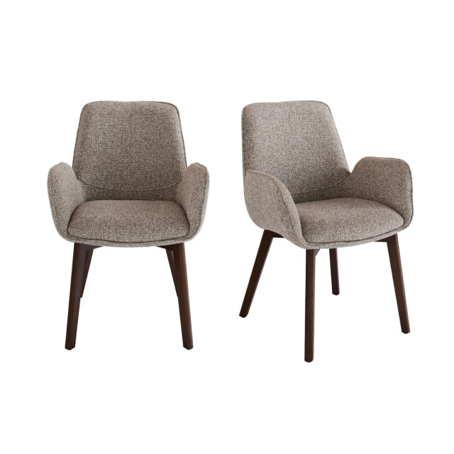 Signature Set van 2 gestoffeerde stoel met armleuningen karl 3493124 large