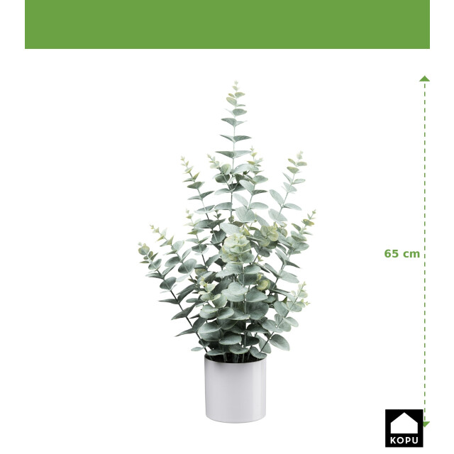Kopu ® kunstplant eucalyptus 65 cm in pot groen/ blad 3493283 large