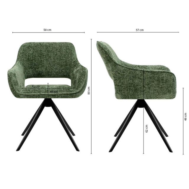 Kick Collection Kick draaistoel nori - 3201984 large