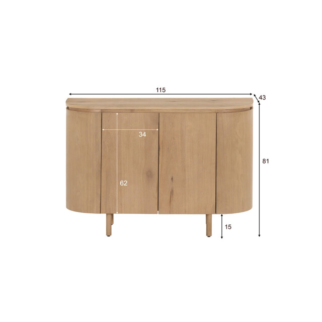 Livingfurn dressoir tobago 43x115x81cm 3286000 large