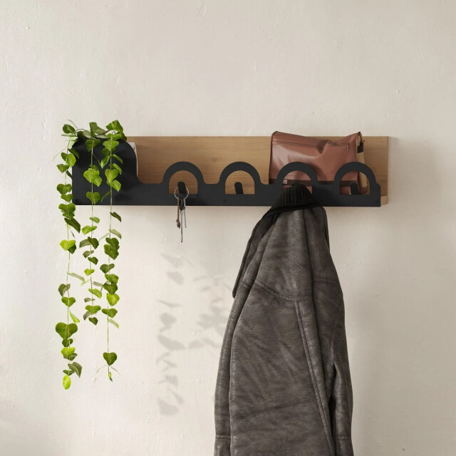 CaliCosy Hangende kapstok met eikenhouten decor l63 cm liora hanger 3493310 large
