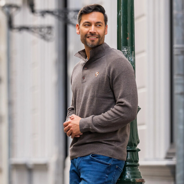 Q1905 Trui oldehove dark melange QM2344627-839-1 large