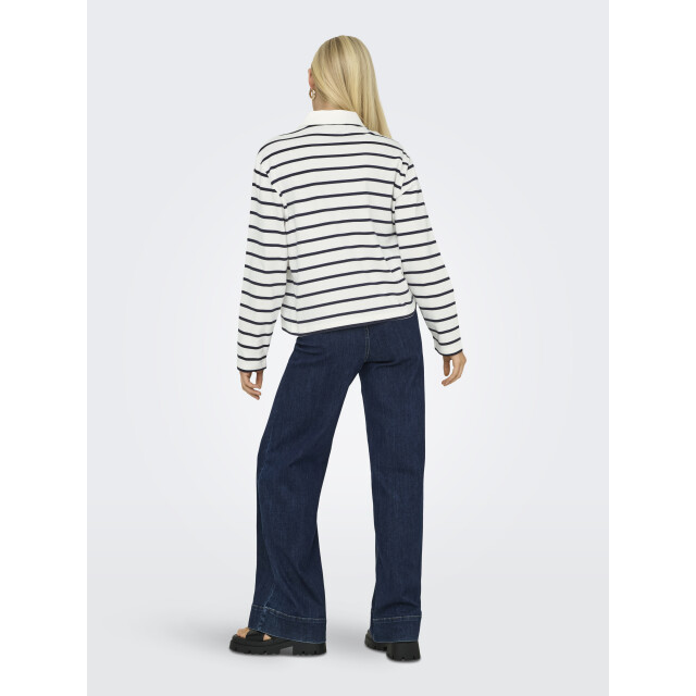 Only Onlsira gestreepte polo met lange mouwen 15356460 large
