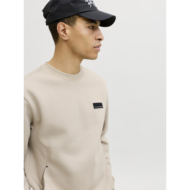 Jack & Jones Jcofusion sweat badge crew neck zand 5209.04.0017 large