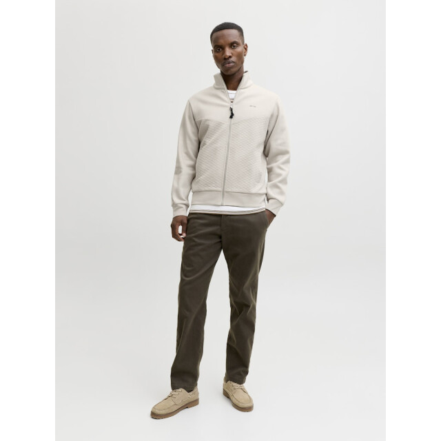Jack & Jones Jprblufrankie sweat zip high neck smu beige 5239.05.0005 large