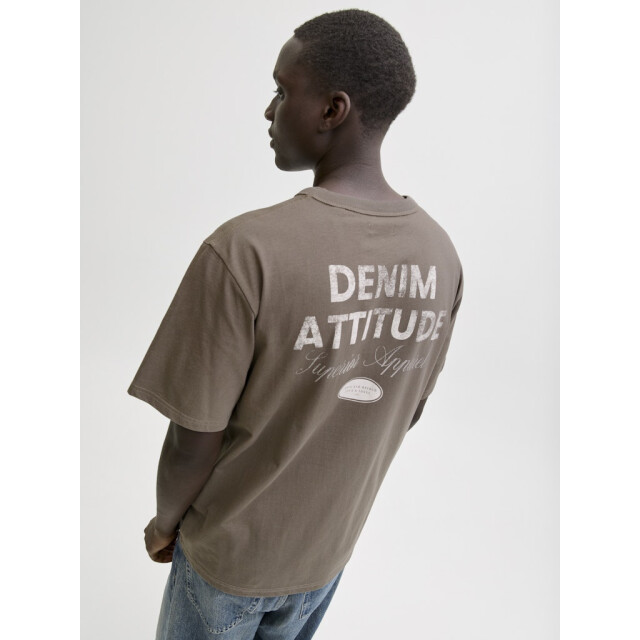 Jack & Jones Jjedover graphic tee ss crew neck taupe 5339.77.0071 large