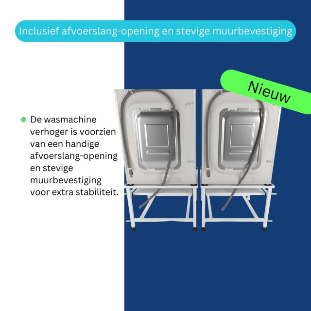 Wasophoogte Wasmachine verhoger – ecoslim xl met plateau – dubbel - 3494203 large