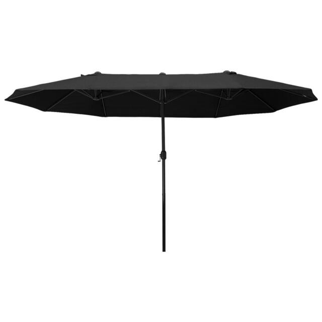 4goodz Duo-parasol 460x270 cm brede xl parasol zwart 3493131 large