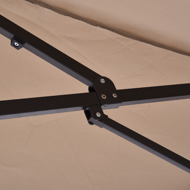 4goodz Duo-parasol 460x270 cm brede xl parasol bruin 3493132 large