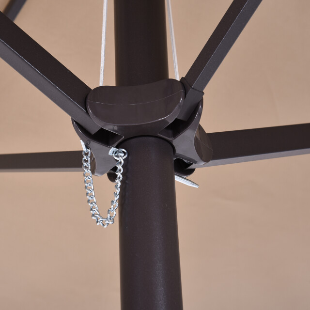 4goodz Duo-parasol 460x270 cm brede xl parasol bruin 3493132 large