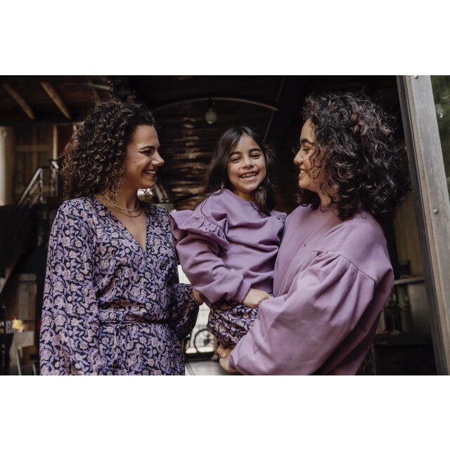 Looxs Revolution Lxs sweater lila  voor dames in de kleur 2431-9321-607 large