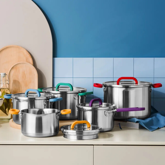 BK Cookware Bk arts&crafts limited edition 5-delig rvs kookpannenset CC010176-001 large