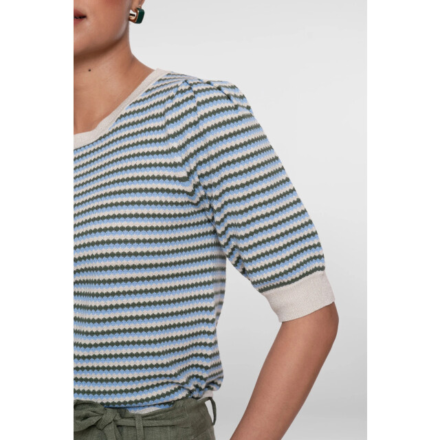 Geisha 64066-14 711 pull stripe lrx kit lurex/olive/blue 64066-14 711 large