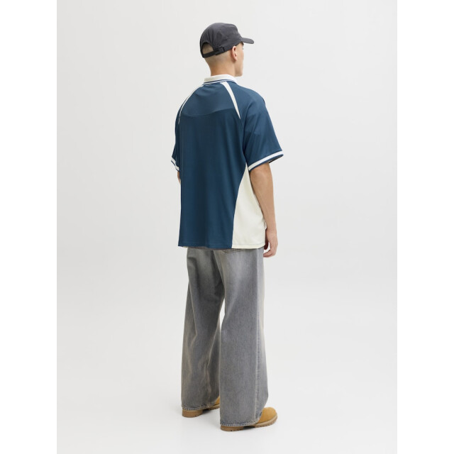 Jack & Jones Jcoclub ribbed football polo ss dessin 5369.29.0084 large