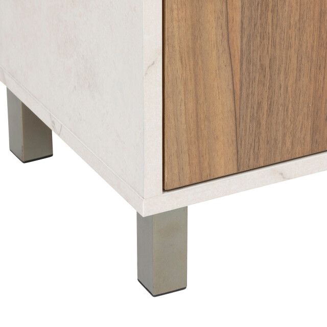 4bathroomz Badkamerset lugano kolomkast en wastafelonderkast marmer/houtlook 3493476 large