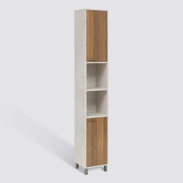 4bathroomz Badkamer kolomkast lugano marmerlook – 194 cm hoog marmer/houtlook 3493136 large