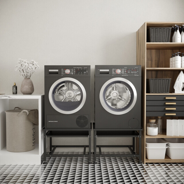 Wasophoogte Wasmachine verhoger – ecoslim met plateau – dubbel - 3495439 large