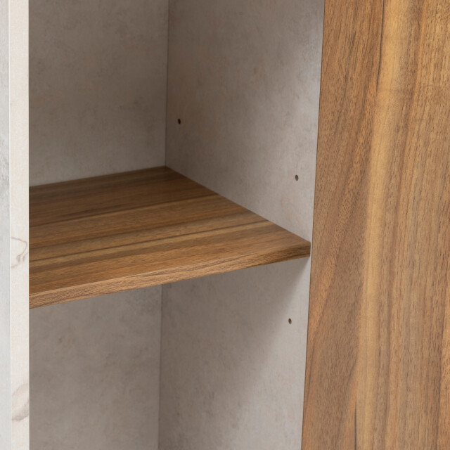 4bathroomz Badkamer kolomkast lugano marmerlook – 194 cm hoog marmer/houtlook 3493136 large