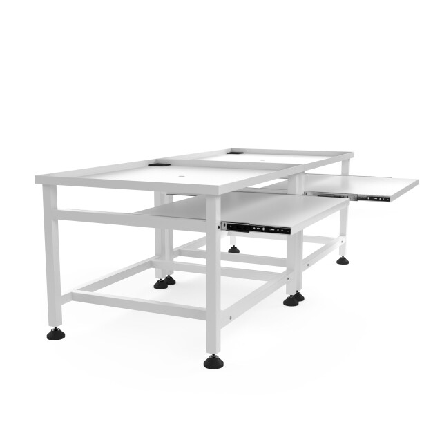 Wasophoogte Wasmachine verhoger – ecoslim met plateau – dubbel wit 3495438 large