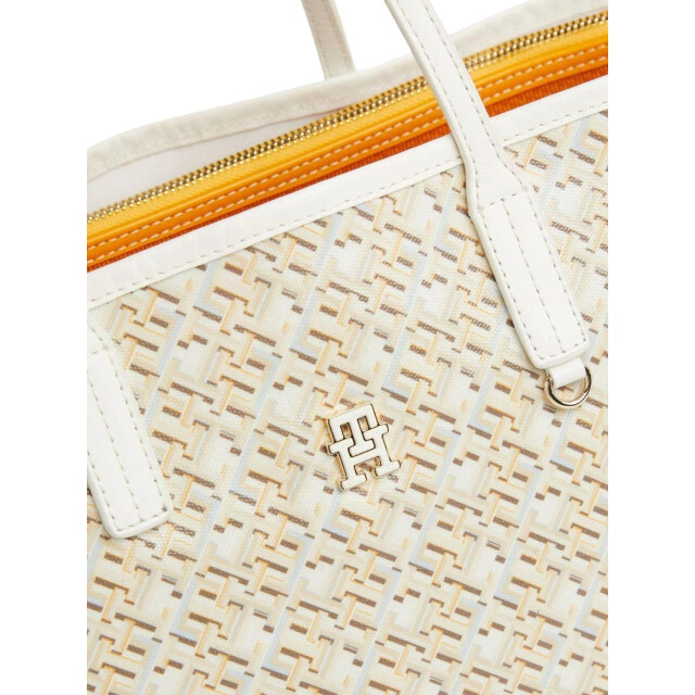 Tommy Hilfiger Lederen handtas UTNA1235_beigeorange large