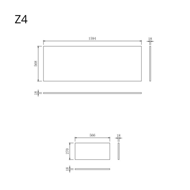 Wasophoogte Verticale indeling zijkast module z4 pure wit 3496529 large