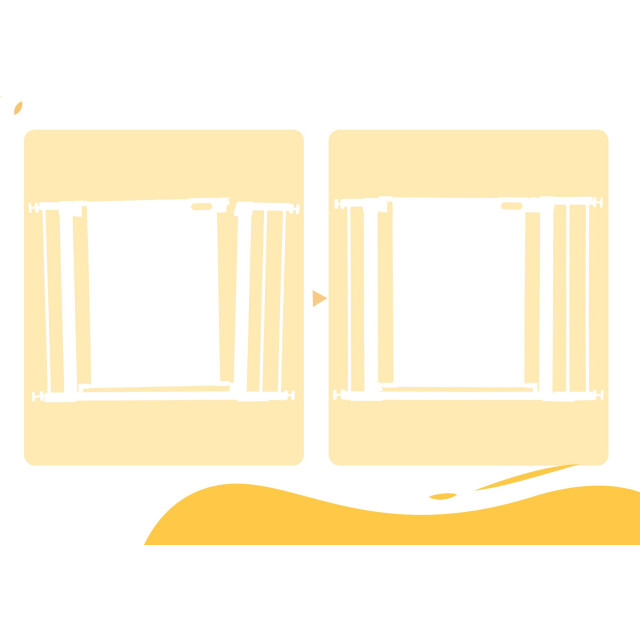 4goodz Uitschuifbaar traphek 74-103 cm voor huisdieren - 3495759 large