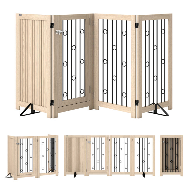 4goodz Opvouwbaar veiligheidshek voor huisdieren 205 cm breed en 90 cm hoog 3496873 large