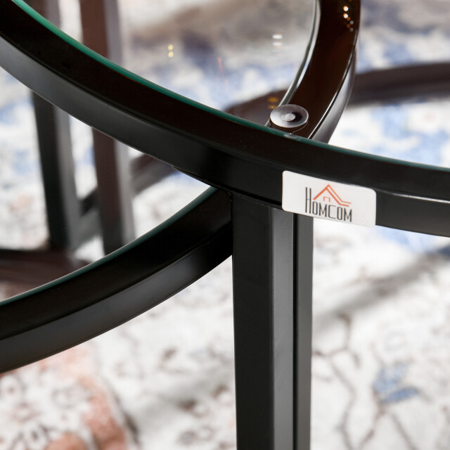 4goodz Set van 2 ronde bijzettafels poten 3496685 large