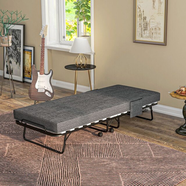 4goodz Opklapbaar logeerbed 1 persoons met wielen tot 150 kg 190x80 cm 3495814 large