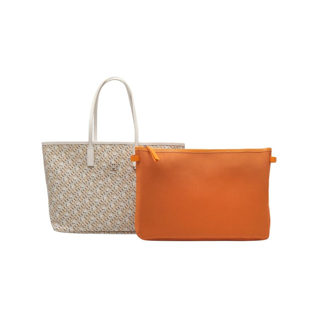 Tommy Hilfiger Lederen handtas UTNA1235_beigeorange large