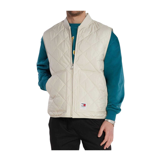 Tommy Hilfiger Heren tommy jeans gilet UTNA1297_beige large