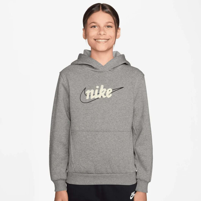 Nike sportswear club fleece big kid training hoodie jongens - 074592_990-L large