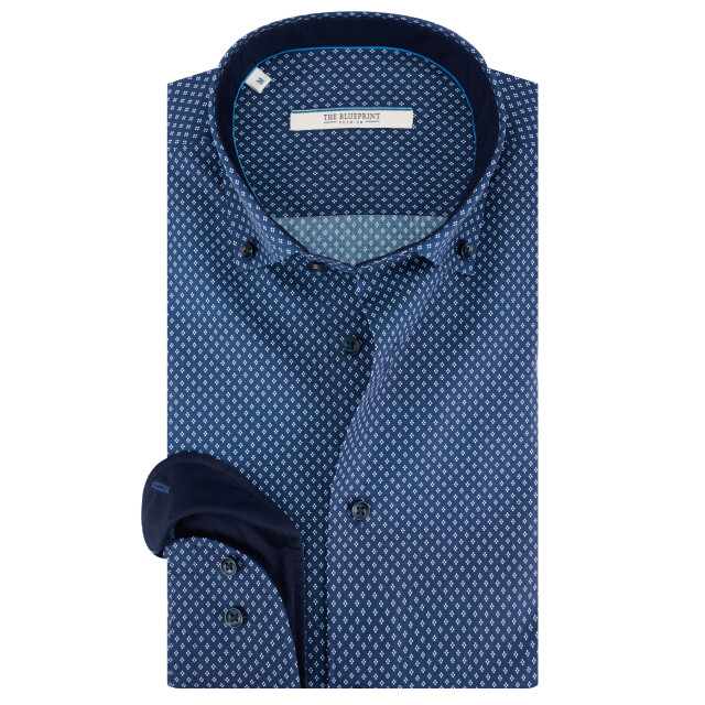 The Blueprint Business overhemd donker 105755-002-L large