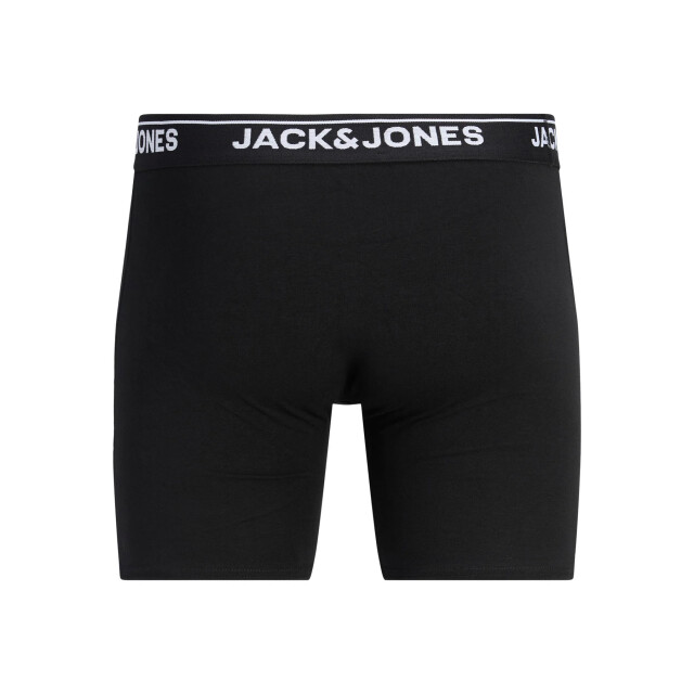 Jack & Jones Heren plus size boxershorts lange pijp jachenry boxer briefs 3-pack effen 12297789-Black large