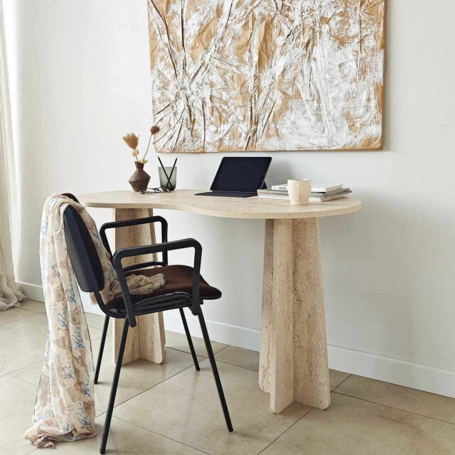 CaliCosy Kantoor met organisch gevormd blad l120 cm como 3499243 large